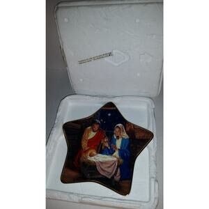Vtg Franklin Mint Star Of Bethlehem Limited Edition Porcelain Collectors Plate